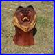 Vintage Original Chainsaw Carved 33 BIG Grizzly BEAR Red Cedar Woodd Sculpture