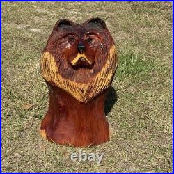 Vintage Original Chainsaw Carved 33 BIG Grizzly BEAR Red Cedar Woodd Sculpture