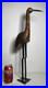 Vintage Original Fine Mixed Media Wood Brass Iron Bird Sculpture Folk Art Statue