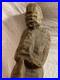 Vintage Original Folk Art Carved Wooden Abstract Sculpture
