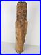 Vintage Original Signed Eric Tollardo Wood Carved Folk Art Sculpture Age 8 -18x5