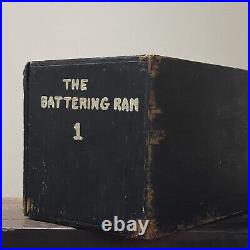 Vintage Outsider/Folk Art Medieval Battering Ram Scale Model with Custom Box