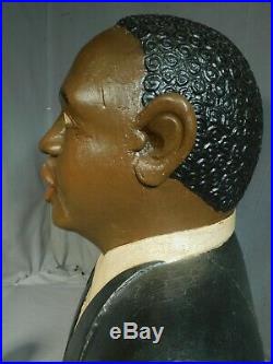 Vintage Outsider Folk Art Wood Carving Sculpture PAUL WEIR Martin Luther King Jr