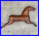 Vintage PRIMITIVE Hand Carved HORSE Wall Sculpture Folk Art American