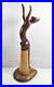 Vintage Peter Larsen Hand Carved Wood Playful Cat Sculpture Figure 17 Signed