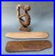 Vintage Polynesia Easter Island Bird Man Carving & Two Rongorongo Wooden Tablets