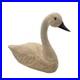Vintage Primitive Folk Art Wood White Hand-Carved Swan Decoy Sculpture TMC 1984