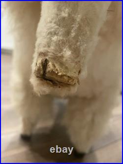 Vintage Primitive Solid Wood Sheep Foot Stool Sculpture