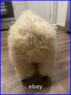 Vintage Primitive Solid Wood Sheep Foot Stool Sculpture Vintage Primitive Solid Wood Sheep Foot Stool Sculpture
