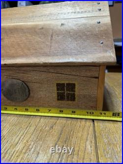 Vintage Reclaimed Barnwood Barn Sculpture Carolyn Linton Green Meadow Folk Art Vintage Reclaimed Barnwood Barn Sculpture Carolyn Linton Green Meadow Folk Art