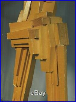 Vintage Robert Kuntz Indiana Modernist Sculpture Abstract Constructivist Cubist
