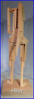 Vintage Robert Kuntz Indiana Modernist Sculpture Abstract Constructivist Kinetic
