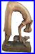 Vintage Roger Francois Art Sculpture Haitian Artist Figural Person Carved Wood