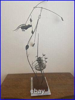 Vintage Rudolph Turnbull, Circa 1950 Rare Beautiful Kinetic Bird Sculpture Art