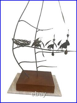 Vintage Rudolph Turnbull, Circa 1950 Rare Beautiful Kinetic Bird Sculpture Art
