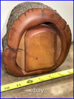 Vintage SPANCRAFT Hand Carved Wooden Trinket Dual Drawer Jewelry Box