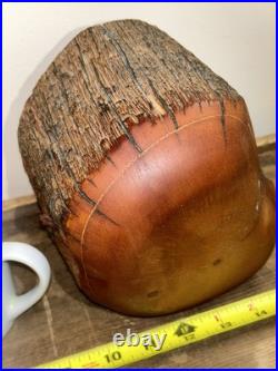 Vintage SPANCRAFT Hand Carved Wooden Trinket Dual Drawer Jewelry Box