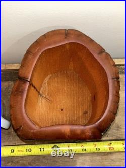 Vintage SPANCRAFT Hand Carved Wooden Trinket Dual Drawer Jewelry Box