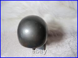 Vintage Signed Arias Black Ethnic Carved Wood Sculpture Bust Head 8 3/8 Tall