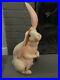 Vintage Signed LEO KOPPY Standing Bunny Rabbit Carved Wood Decoy Sculpture
