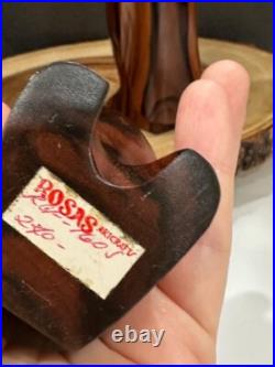 Vintage Solid Wood Penguin LOT of 2 Sculpture- Emperer Penguin Wood Sculpture