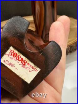 Vintage Solid Wood Penguin LOT of 2 Sculpture- Emperer Penguin Wood Sculpture