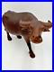 Vintage Solid Wood Water Buffalo Hand Carved Sculpture Large 13 Height