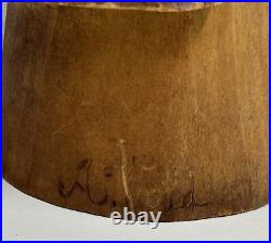 Vintage Stunning Wood Sculpture African Bust, Signed