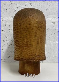 Vintage Stunning Wood Sculpture African Bust, Signed
