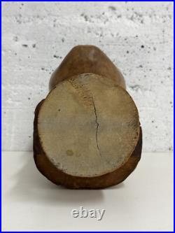 Vintage Stunning Wood Sculpture African Bust, Signed