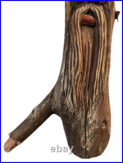 Vintage Swiss Hans Huggler-Wyss Hand Carved Driftwood Wood Spirit Sculpture 20