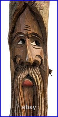 Vintage Swiss Hans Huggler-Wyss Hand Carved Driftwood Wood Spirit Sculpture 20