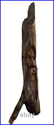 Vintage Swiss Hans Huggler-Wyss Hand Carved Driftwood Wood Spirit Sculpture 20