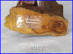 Vintage Tennessee signed John Cowden hand Carved folk art
