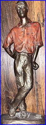 Vintage Tiger Woods Sculpture Austin Sculpture by Ecila Alice Heath Riordan 1997