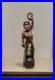 Vintage Tribal Headhunter Carved Wood Sculpture Severed Head in Hand 42 Tall