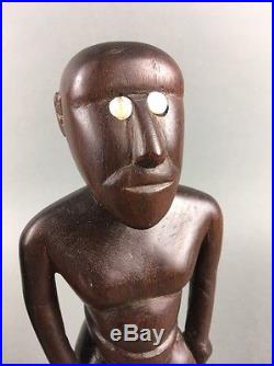 Vintage Tribal Polynesian Carved Sculpture Figures Micronesia Caroline Islands