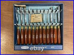 Vintage Unused Set of Marples No. 60 Wood Carving Tools Chisels Gouges