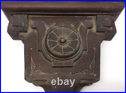 Vintage Used Carved Wood Decorative Finial Wall Hanger Post Architectural Decor