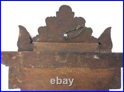 Vintage Used Carved Wood Decorative Finial Wall Hanger Post Architectural Decor
