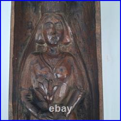 Vintage Verboan Hand Carved Wood set of 5 Sculpture Figures Made in Spain 12