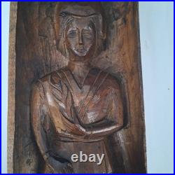 Vintage Verboan Hand Carved Wood set of 5 Sculpture Figures Made in Spain 12