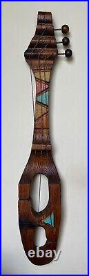 Vintage WITCO Guitar Wood Wall Art Sculpture TIKI Modern Polynesian Westenhaver