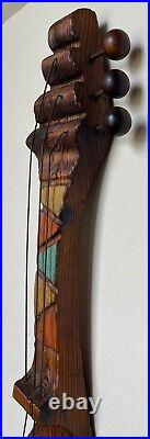 Vintage WITCO Guitar Wood Wall Art Sculpture TIKI Modern Polynesian Westenhaver