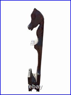 Vintage WITCO Horse Fireplace Tool Holder 47 MCM Tiki Carved Wood Sculpture