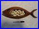 Vintage Wall Art Wood Carved FISH Solid Wood bones design 18W 1960's MCM