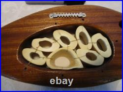 Vintage Wall Art Wood Carved FISH Solid Wood bones design 18W 1960's MCM