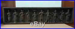 Vintage Wall Panel Vishnu 10 Avatar Dashavatar Statue Sculpture Home Decor Rare