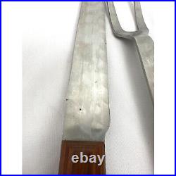 Vintage Warther & Son Dover Ohio 9 Carving Knife and Fork Made In USA