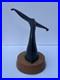 Vintage Whale Tail Sculpture Bronze Patina Wood Base Coastal Nautical Art 15